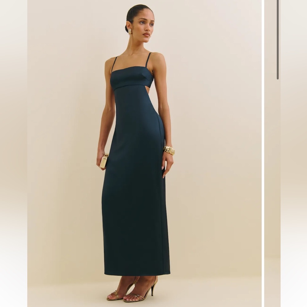 Reformation Jane Satin Dress